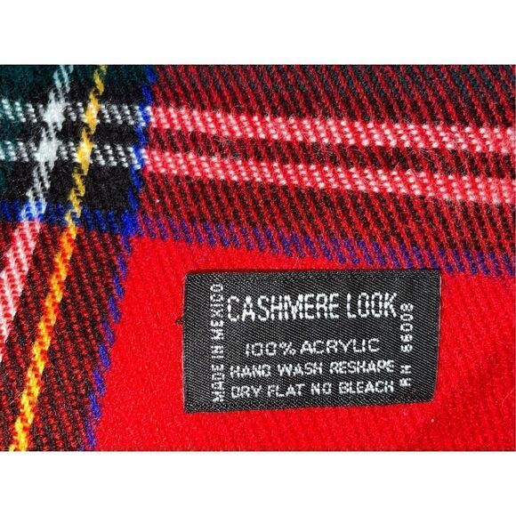 Cashmere Look Classic Plaid Scarf - Picture 6 of 7